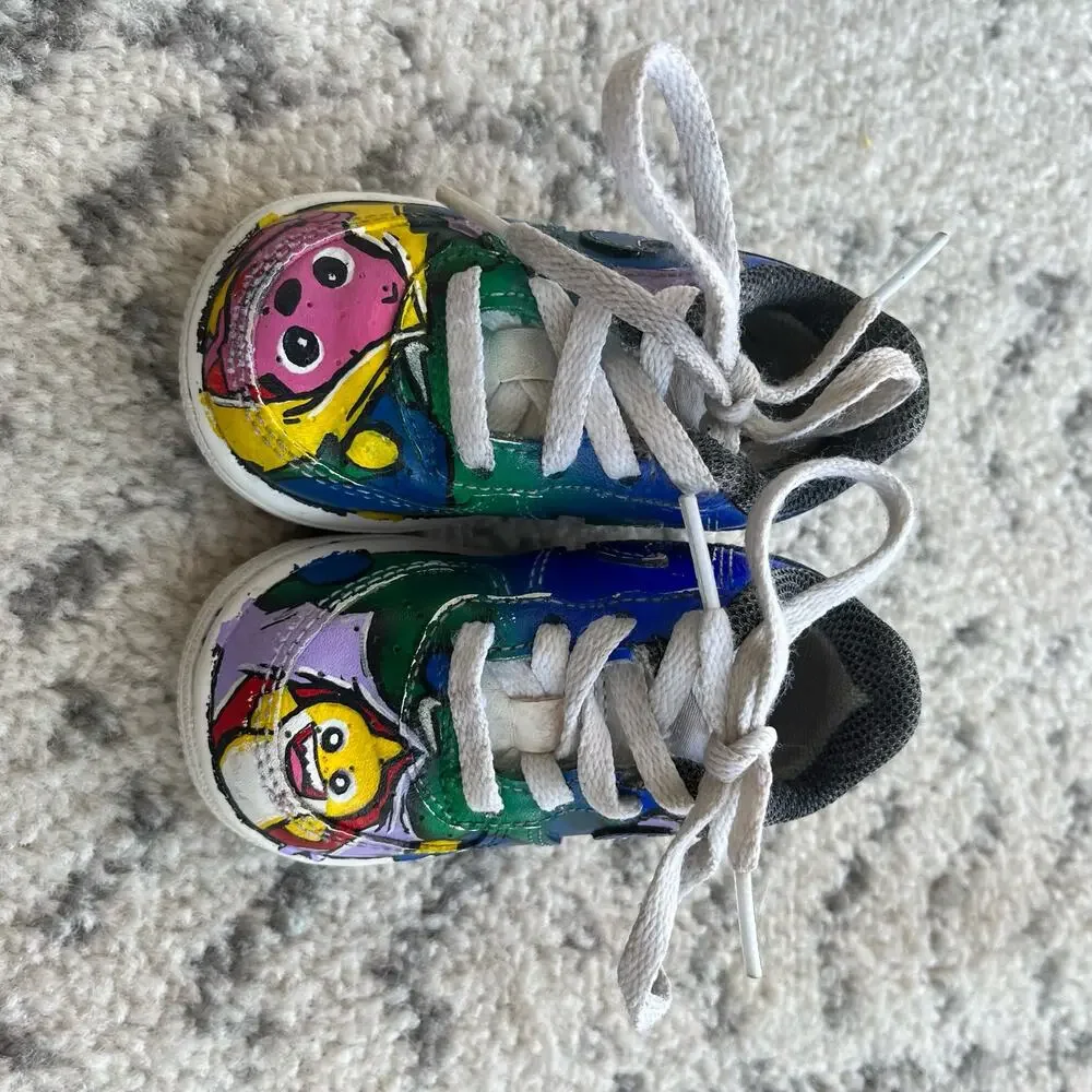 Custom Baby Shark Nike Air Force 1 Sneakers 4C